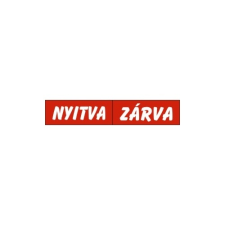 GUNGL DEKOR PIKTOGRAM NYITVA-ZÁRVA (KÉTOLD. TÁBLA) PIROS információs címke