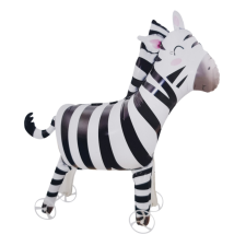  Guruló, keresek fólia lufi – Zebra party kellék