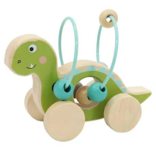 Gurulós golyóvezető - dinós (zöld Brachiosaurus) fajáték