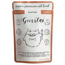 GUSSTO Cat Fresh Beef nedves macskaeledel friss marhahús 85 g macskaeledel