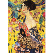Gustav Klimt puzzle: hölgy legyezővel 1000 darab puzzle, kirakós
