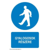  Gyalogosok részére - öntapadó, 150*100mm