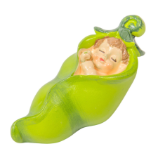  Gyerek borsóhéjban zöld poly M4x8cm dekorációs kellék
