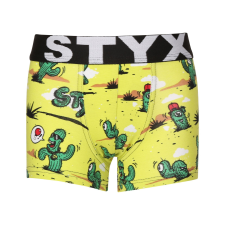Gyerek boxeralsó Styx art sportos gumipánt kaktusz (GJ1351) 9-11 éves gyerek alsó