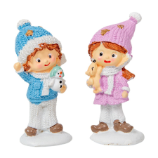  Gyerek figura poly 7cm 2db-os csomag dekorációs kellék