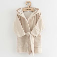  Gyerek frottír fürdőköpeny New Baby Comfortable beige, vel. 116/122