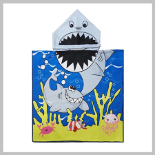  Gyerek kapucnis strandtörölköző – cápa mintával  PEL01WZ3 lakástextília