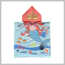  Gyerek kapucnis strandtörölköző – kék hableány  PEL01WZ4 lakástextília