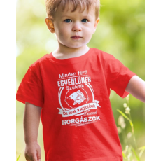  Gyerek póló horgásznak - Minden férfi egyenlőnek születik