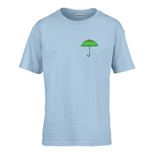  Gyerek póló Ovis jelel Esernyő mintával Világos kék 146 méret gyerek póló
