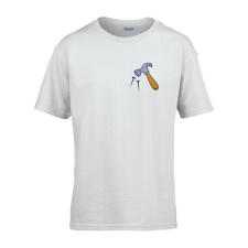  Gyerek póló Ovis jelel Kalapács mintával Fehér 146 méret gyerek póló