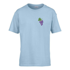  Gyerek póló Ovis jelel Szőlő mintával Világos kék 146 méret gyerek póló