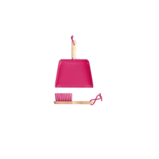 Gyerek seprű és lapát, pink kerti játék