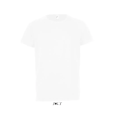  Gyerek SPORTY raglán ujjú kereknyakú sportpóló, SOLS SO01166, White-12A gyerek póló