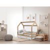  Gyerekágy HÁZIKÓ D3 fenyő 80 x 160 cm Ágyrács: Ágyrács nélkül, Matrac: EASYSOFT 8 cm matrac, Ágy alatti tárolódoboz: Fehér tárolódoboz