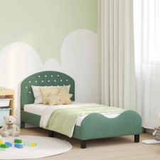  Gyerekágy kerettel fejtámlával Tengeri Zöld 80 x 160 cm Bársony gyermekbútor
