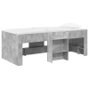  Gyerekek Magas Ágykeret 2 pcs Betonszürke 98.5 x 200 cm
