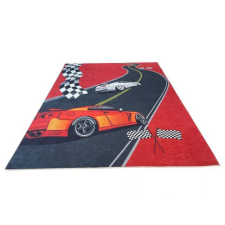  Gyerekszőnyeg csúszásgátlós 70x140 cm Versenyautó lakástextília