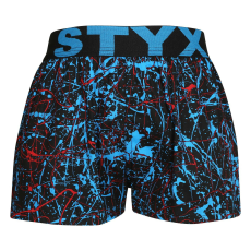  Gyermek bő szárú boxeralsók Styx art sportos gumipánt Jáchym (BJ1653) 6-8 éves