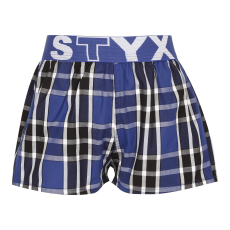  Gyermek bő szárú boxeralsók Styx sportos gumipánt többszínben (BJ940) 9-11 éves