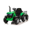  Gyermek elektromos traktor utánfutóval 12V 7Ah zöld - Sérült - S-HL3388-GREEN