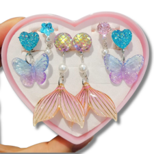  Gyermek fülbevaló szett fülbevaló