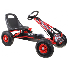 Gyermek gokart Air pedálos piros lábbal hajtható járgány