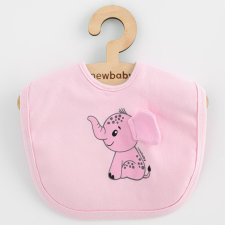 Gyermek pamut előke New Baby Happy Elephant pink előke
