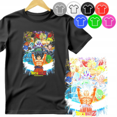  GYERMEK PÓLÓ - DRAGON BALL GOKU VEGETA DRAGON BALLS - XS 110-116