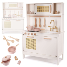 Gyermek retro MDF fa konyha BOHO kiegészítőkkel konyhakészlet