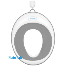 Gyermek WC szűkítő, FizioTab®, fehér/szürke bili
