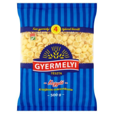 Gyermelyi 4 tojásos száraztészta 500 g Kagyló tészta