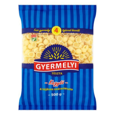 Gyermelyi Száraztészta kagyló gyermelyi 4 tojásos 500g alapvető élelmiszer