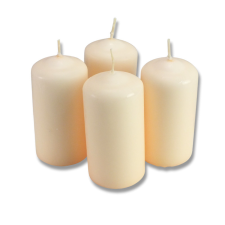  Gyertya adventi 50*100 mm KRÉM 4db/cs dekorációs kellék