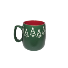 Gyertya &amp; Decor Bögre zöld karácsonyi fenyős bögrék, csészék
