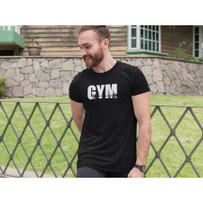  GYM feliratos fekete póló egyedi ajándék