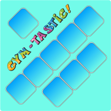 Gym-Tastic Egérpad 28x28cm (Kék) asztali számítógép kellék
