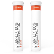 GymBeam B-Komplex 100% pezsgő narancs, 2 × 20 tabletta vitamin és táplálékkiegészítő