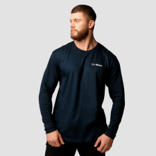 GymBeam Basic hosszú ujjú férfi póló Navy XXL férfi póló