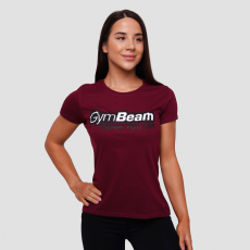 GymBeam Beam női póló Burgundy M