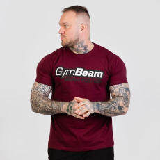 GymBeam Beam póló Burgundy M