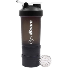 GymBeam Blend Bottle Black White 450 ml + tárolórész fitness eszköz