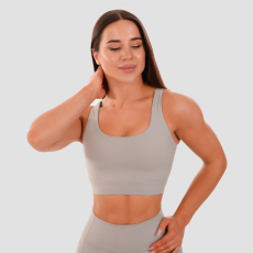 GymBeam Cut-Out Sport Bra grey