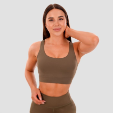 GymBeam Cut-Out sportmelltartó Olive női edzőruha