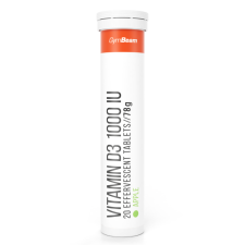 GymBeam D3 1000 IU pezsgőtabletta zöldalma vitamin és táplálékkiegészítő
