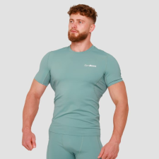 GymBeam High kompressziós rövid ujjú póló Blue L férfi póló