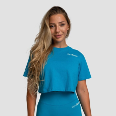 GymBeam Limitless női Cropped póló Aquamarin L