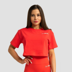 GymBeam Limitless női Cropped póló Hot Red XS