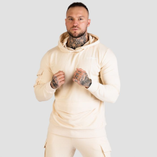 GymBeam Men‘s TRN Hoodie Sand XXL férfi pulóver, kardigán