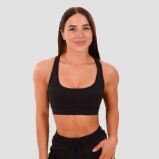 GymBeam Mesh Panel Sport Bra black